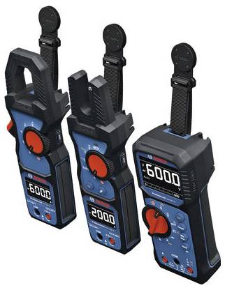 Three blue digital electricity meters in different designs, displaying readings of 6000, 2000 and 6000 respectively.