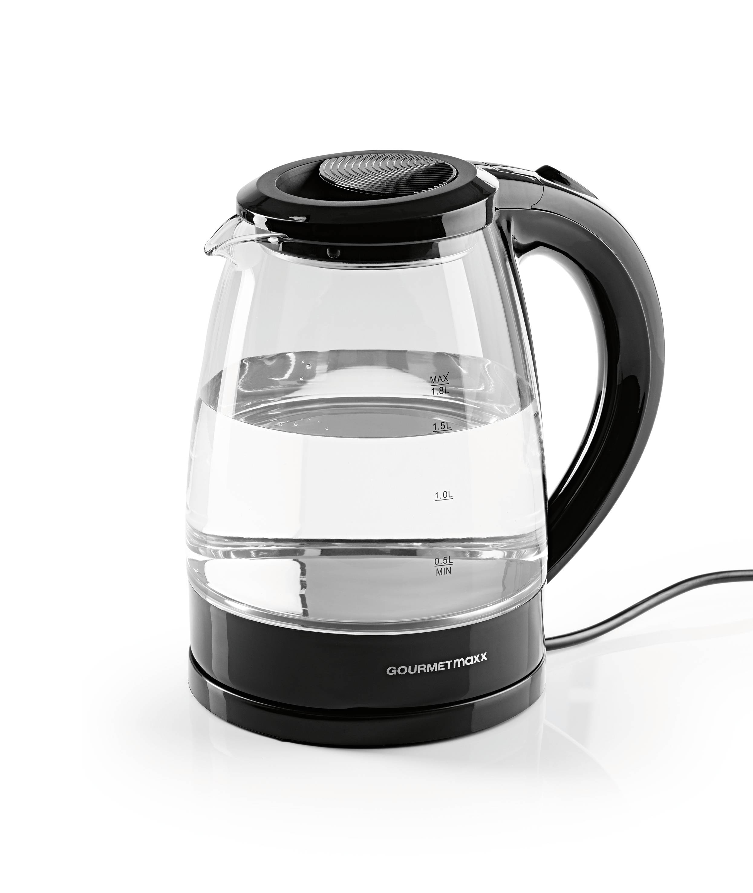 GourmetMaxx Kettle Black Capacity: 1.8 l
