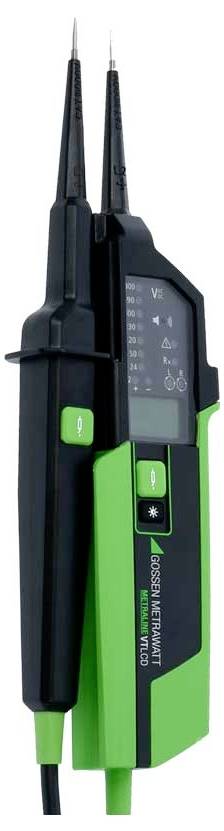 Gossen Metrawatt METRALINE VT LCD Voltage and continuity tester CAT IV 600 V LCD, Acoustic, Visual