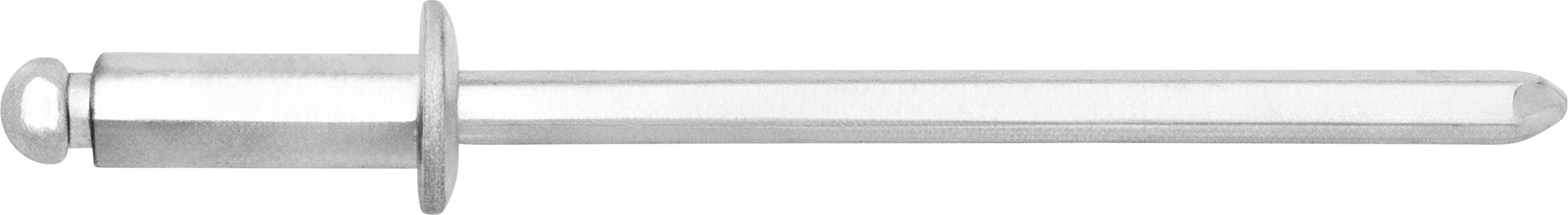 A long, straight metal rod with a flat disc in the middle and a ring at the end, likely a sharpening steel.