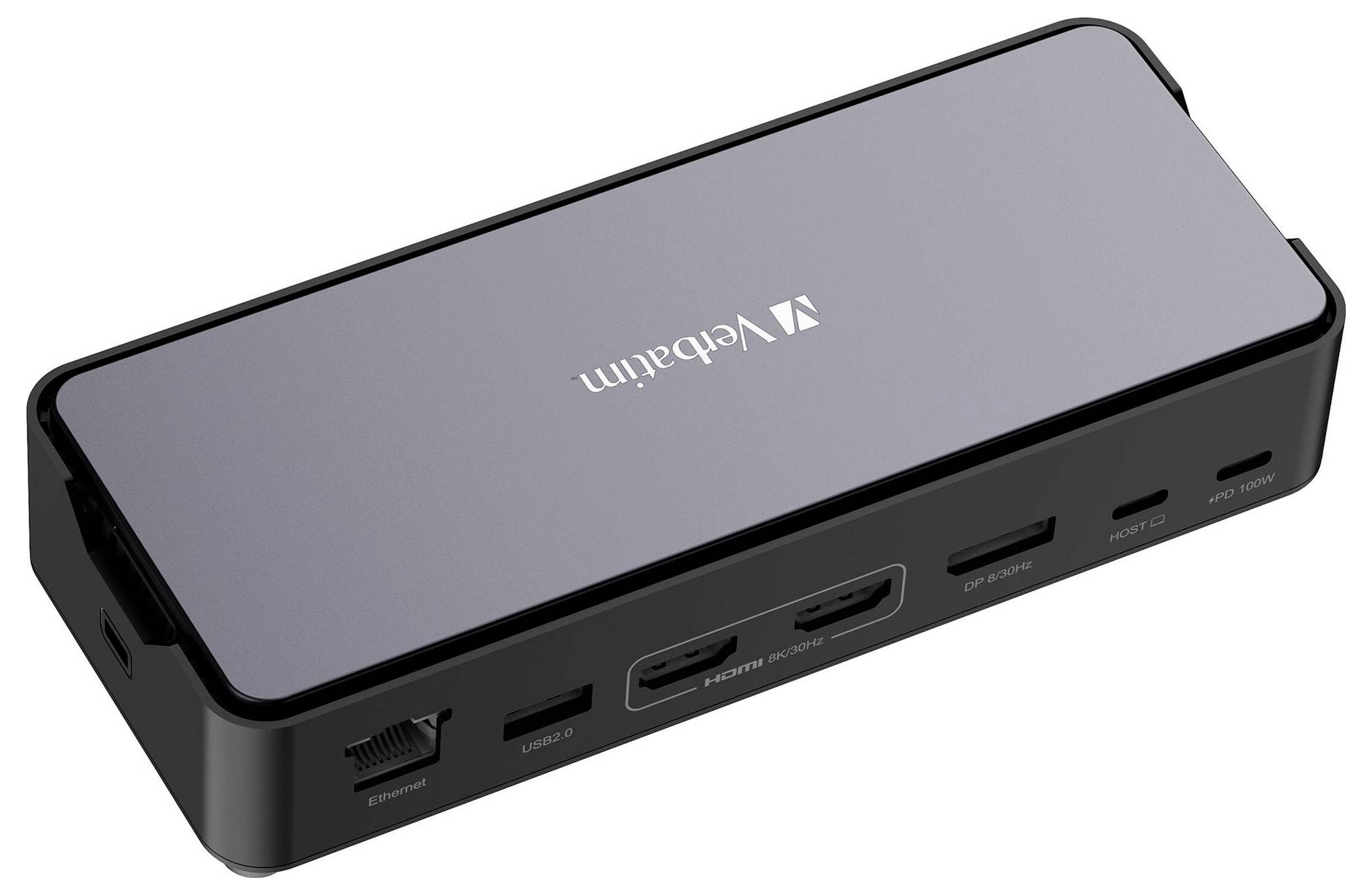 Verbatim USB-C® docking station CDS-15SSD Compatible with (brand): Universal Built-in SSD, M.2 SSD slot, USB-C® powered, Built-in