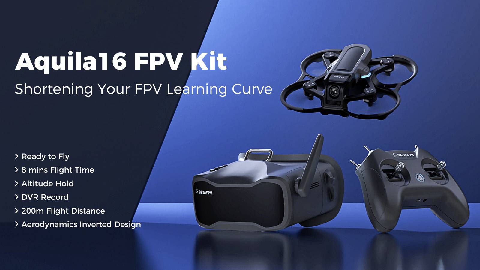 BETAFPV Aquila16 FPV Kit Race copter RtF FPV Race, First Person View