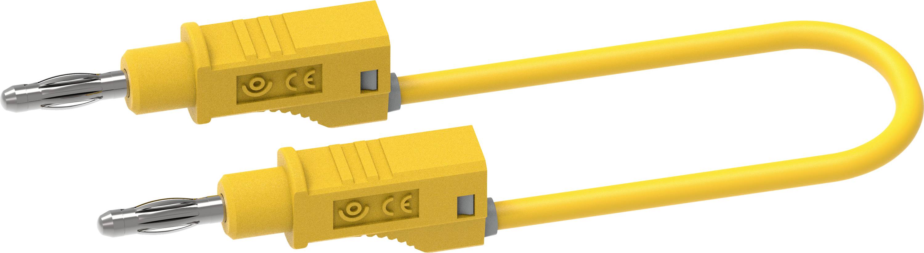 Electro PJP 2112-CD1-25J Test lead 25 cm Yellow 1 pc(s)