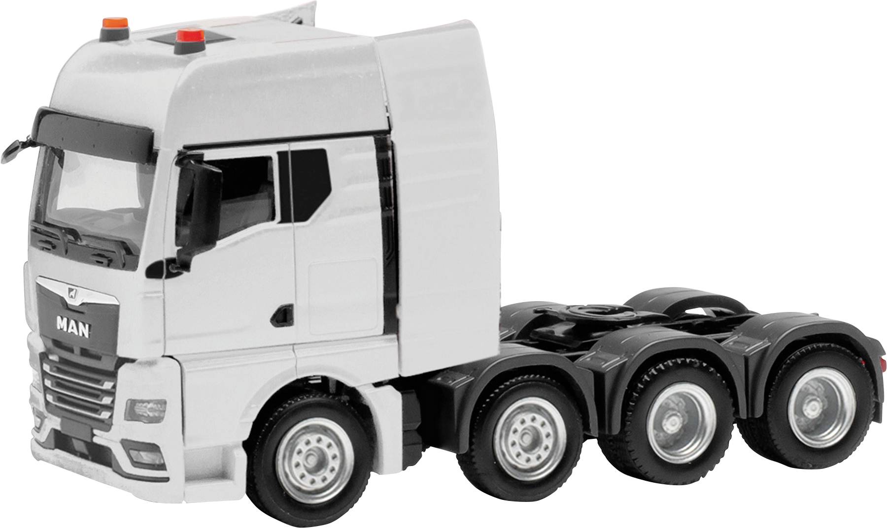 Herpa 316958 H0 HGV MAN TGX GX GX Heavy duty tractor 4-axle (air-spring, 8x4), white