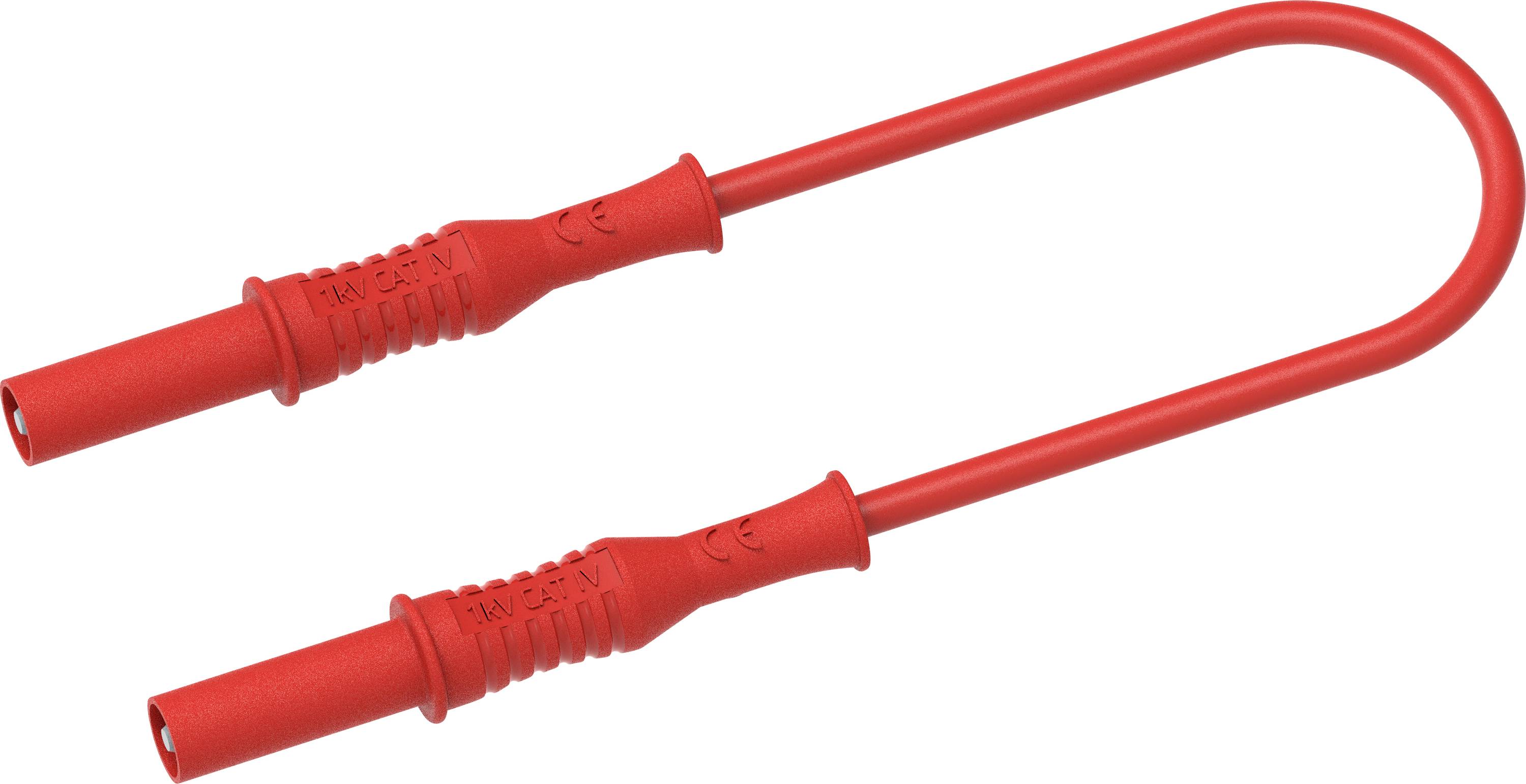 Electro PJP 2312-IECIV-CD1-100R Test lead 4 mm connector 1 m Red 1 pc(s)