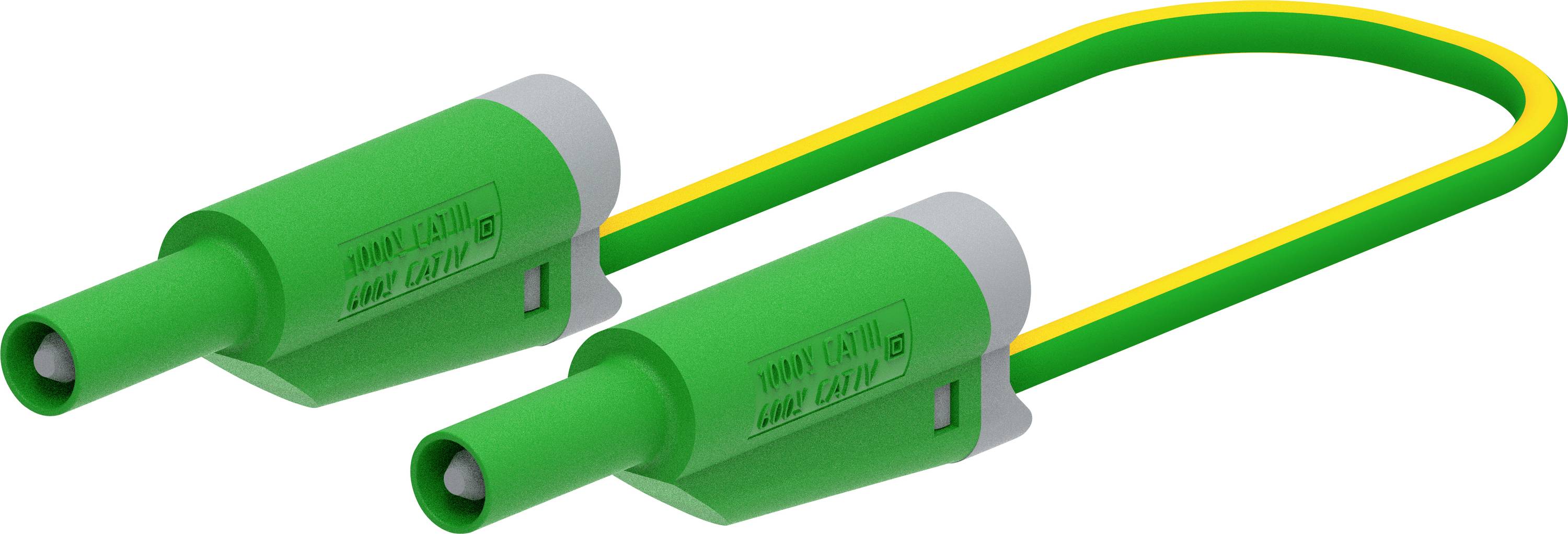 Electro PJP 2711-IEC-CD1-100V Test lead 4 mm jack 1 m Green 1 pc(s)