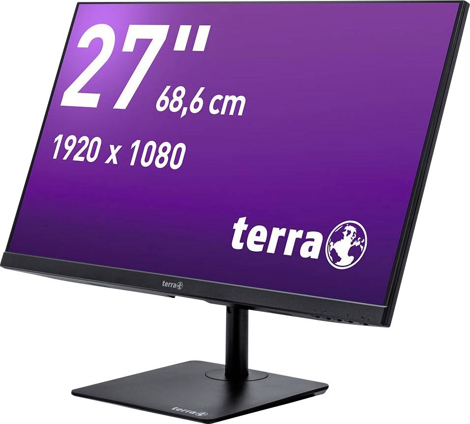27-inch monitor by Terra, screen diagonal 68.6 cm, resolution 1920 x 1080.