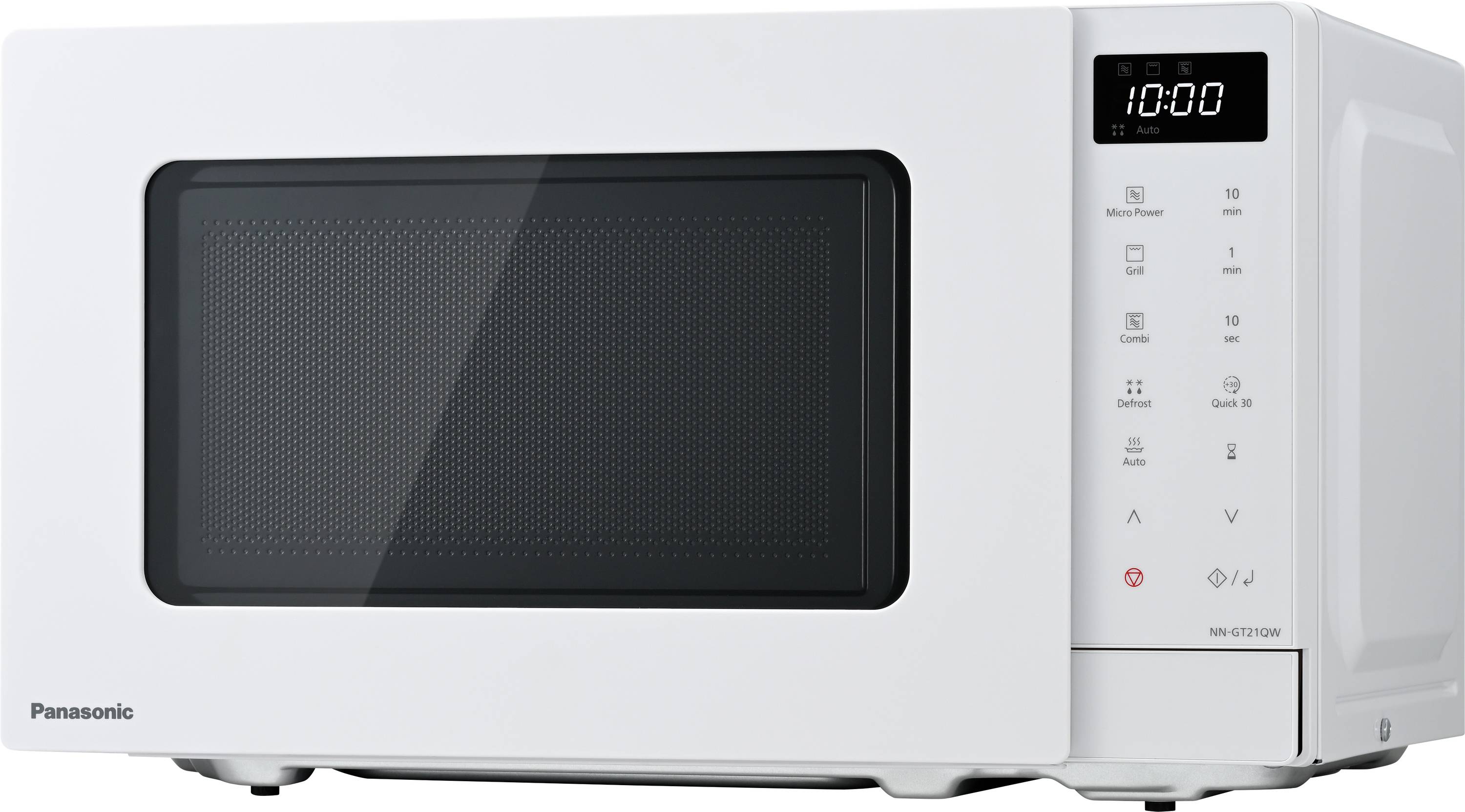 Panasonic NN-GT21QWEPG Microwave White 800 W LCD, Grill function