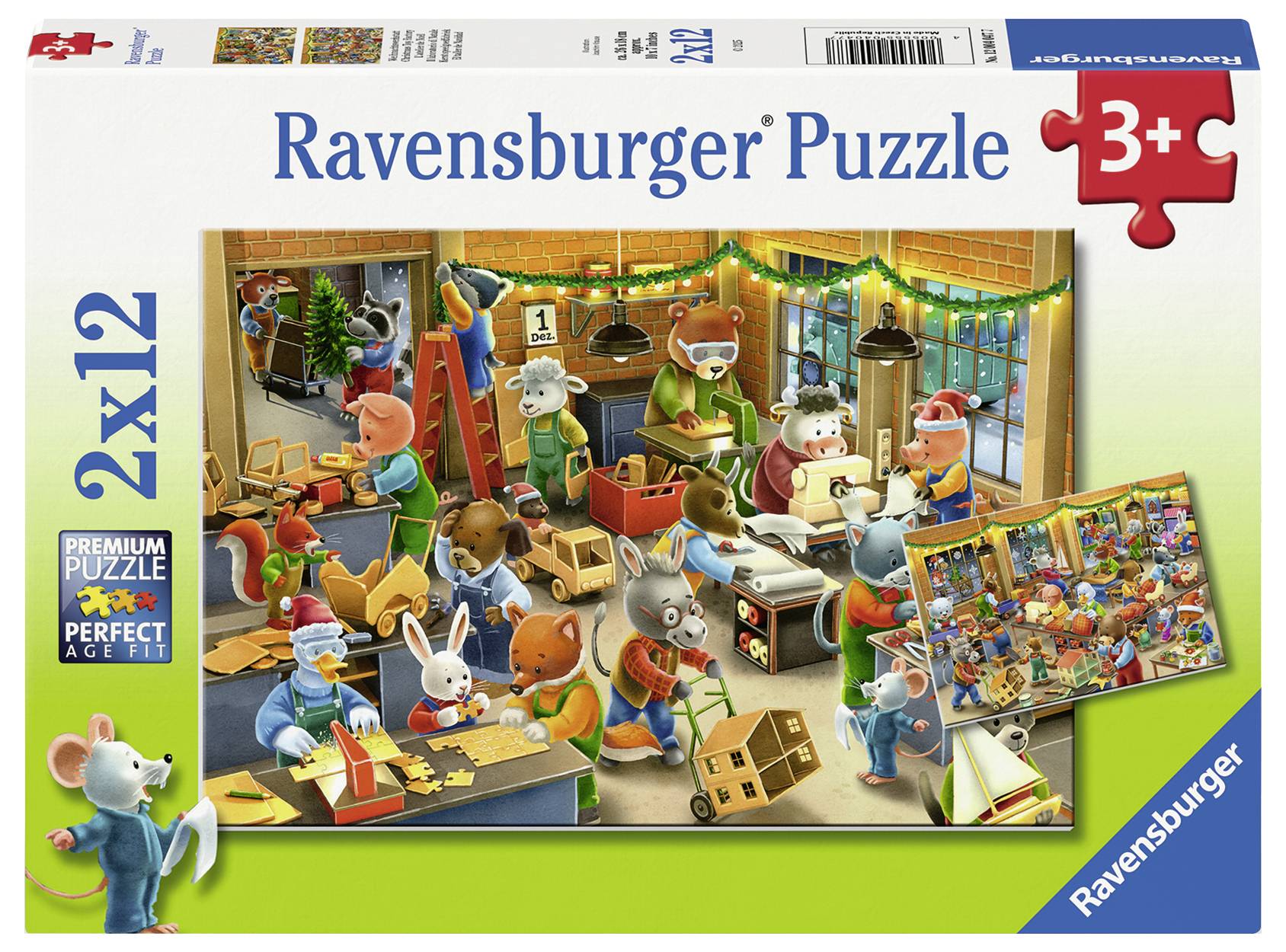 Children's puzzle 2x12 parts - Christmas work 12004047 1 pc(s)