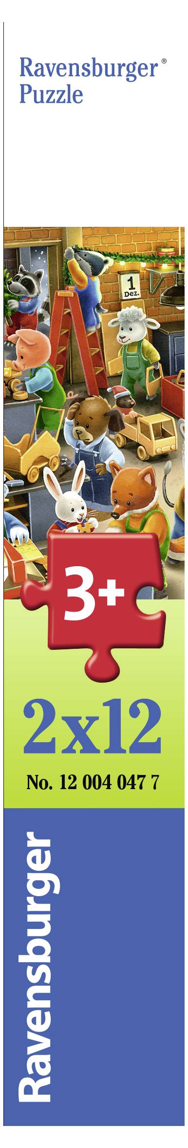 Children's puzzle 2x12 parts - Christmas work 12004047 1 pc(s)