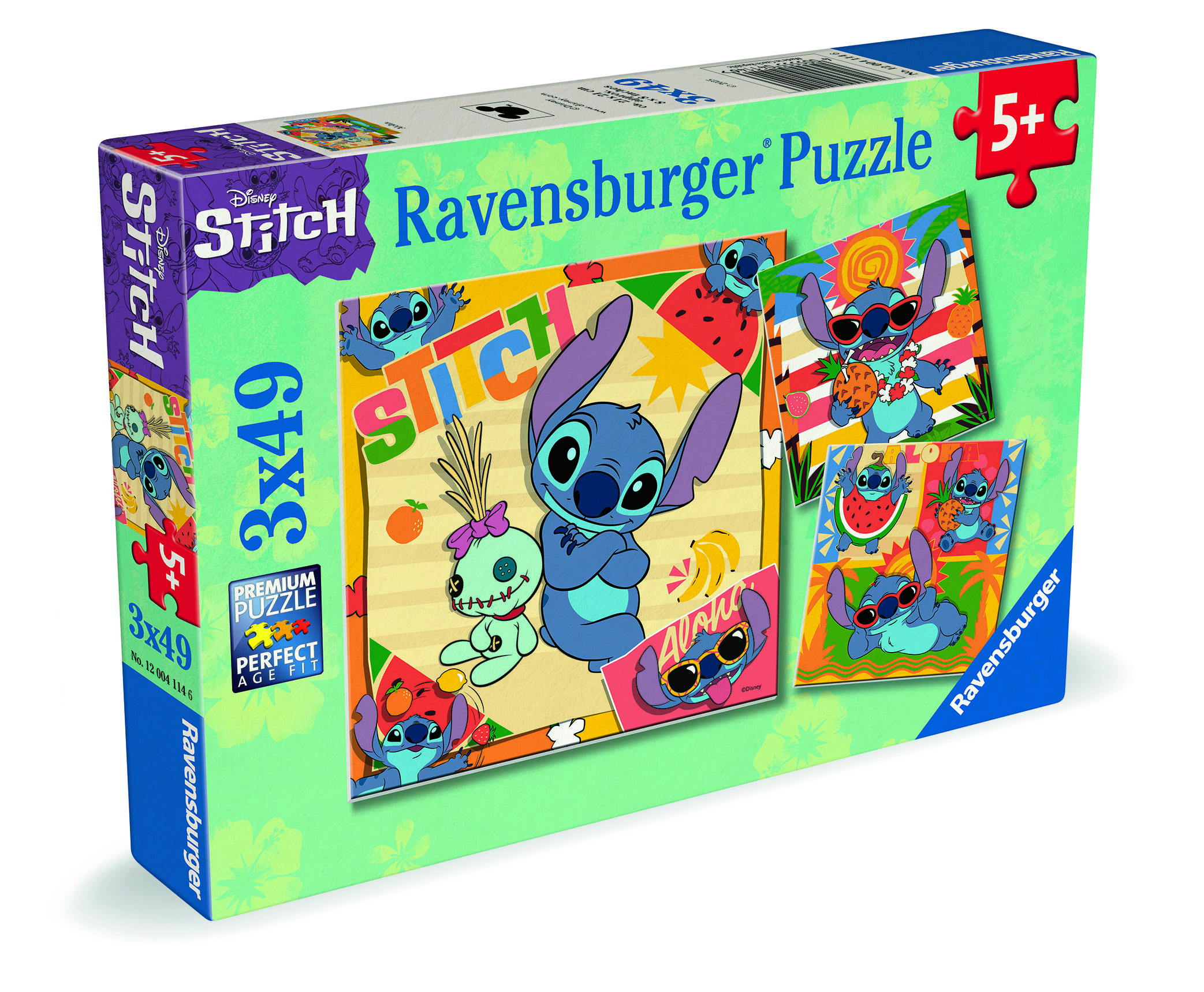 Children puzzle 3x49 parts - Disney stitch 12004114 1 pc(s)