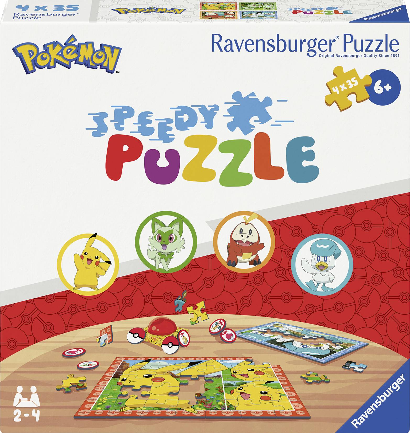 Children puzzle 4x35 parts - Pokémon - Speedy 12004179 1 pc(s)