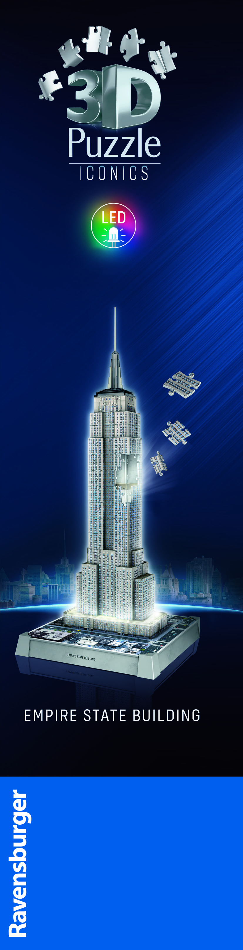 '3D Puzzle Iconics: Empire State Building' - Illuminated Model of the Empire State Building by Ravensburger.