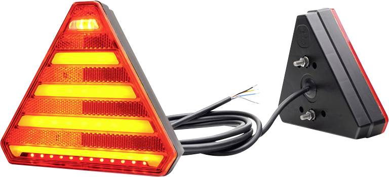 WAS Trailer tail light Open cable ends Turn signal, Brake light, Tail light, Rear fog lamp, Reflector left 12 V DC, 24 V DC