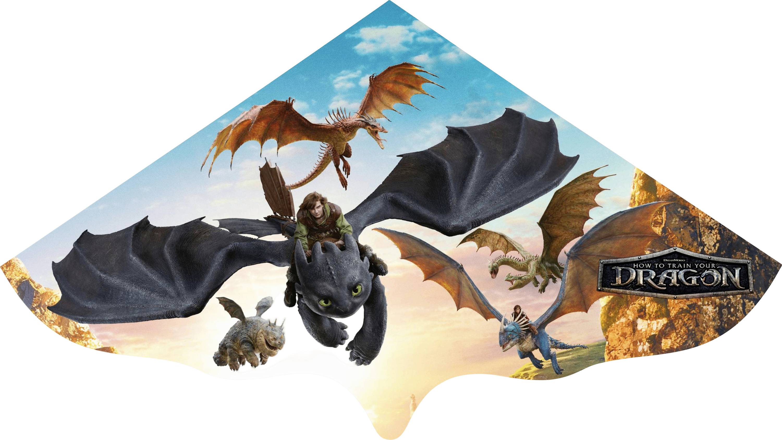 Günther Flugspiele Single line Kite Dragons Wingspan (details) 1150 mm