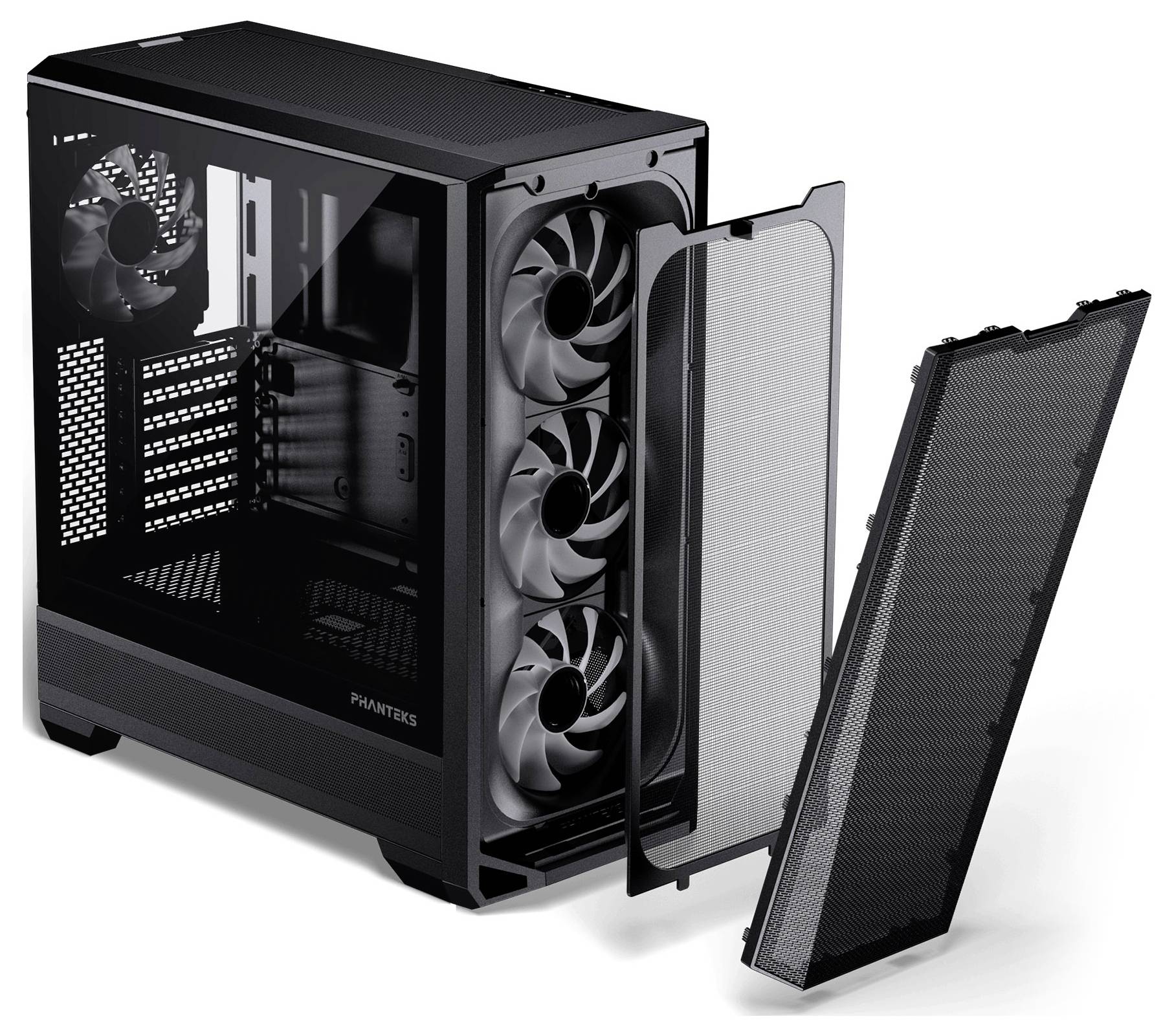 Phanteks PH-EC400GA_DBK01 Midi tower Casing, Game console casing, PC casing Black