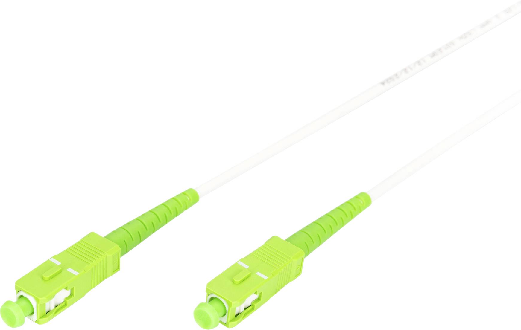Digitus DK-2922A-01-SCA-SX Fibreglass FO, Fibre optic Cable 100 cm White, Green, Lime green, lime green [1x SC APC plug - 1x SC