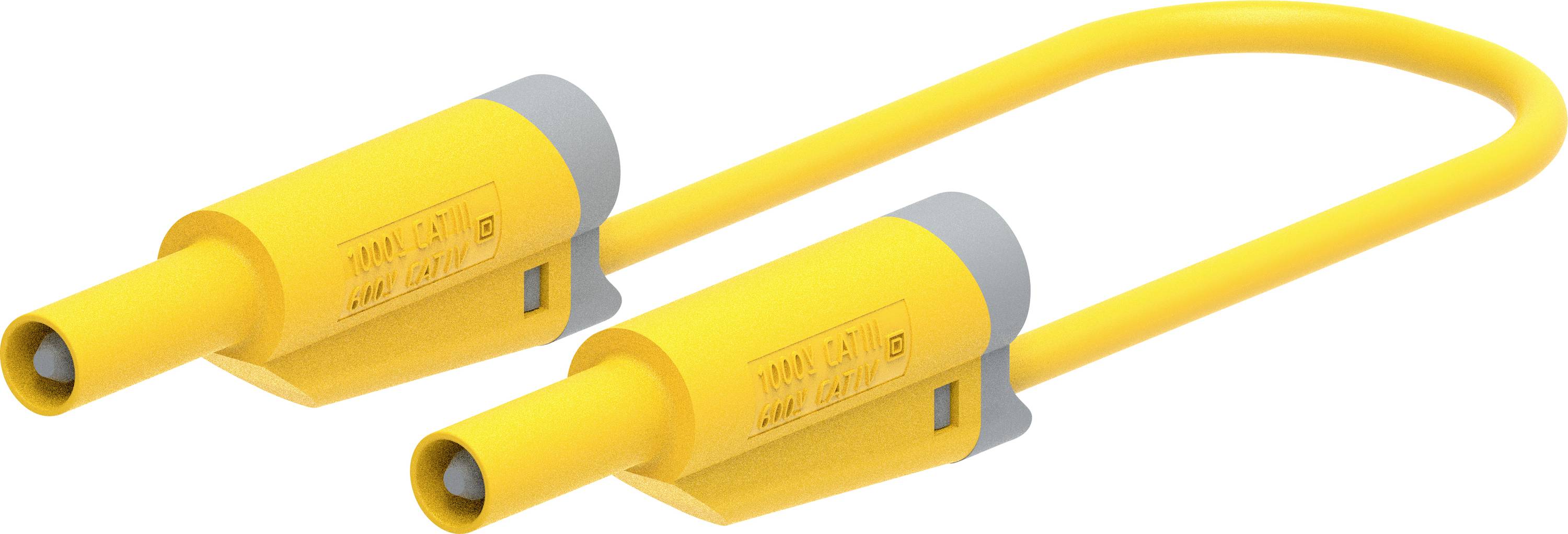 Electro PJP 2712-IEC-CD1-50J Test lead Jack plug 50 cm Yellow 1 pc(s)