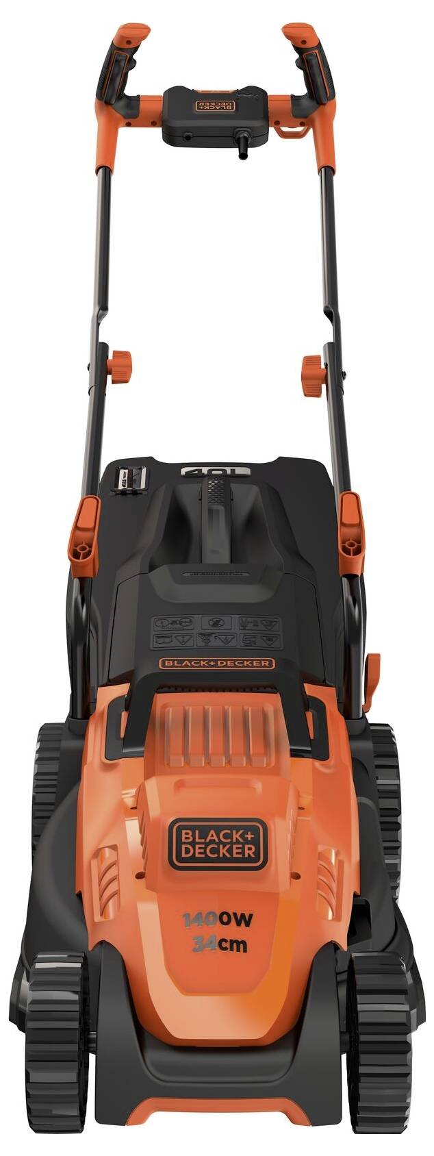 Black & Decker Mains Lawn mower + cutting height adjustment 1400 W Cutting width (max.) 34 cm