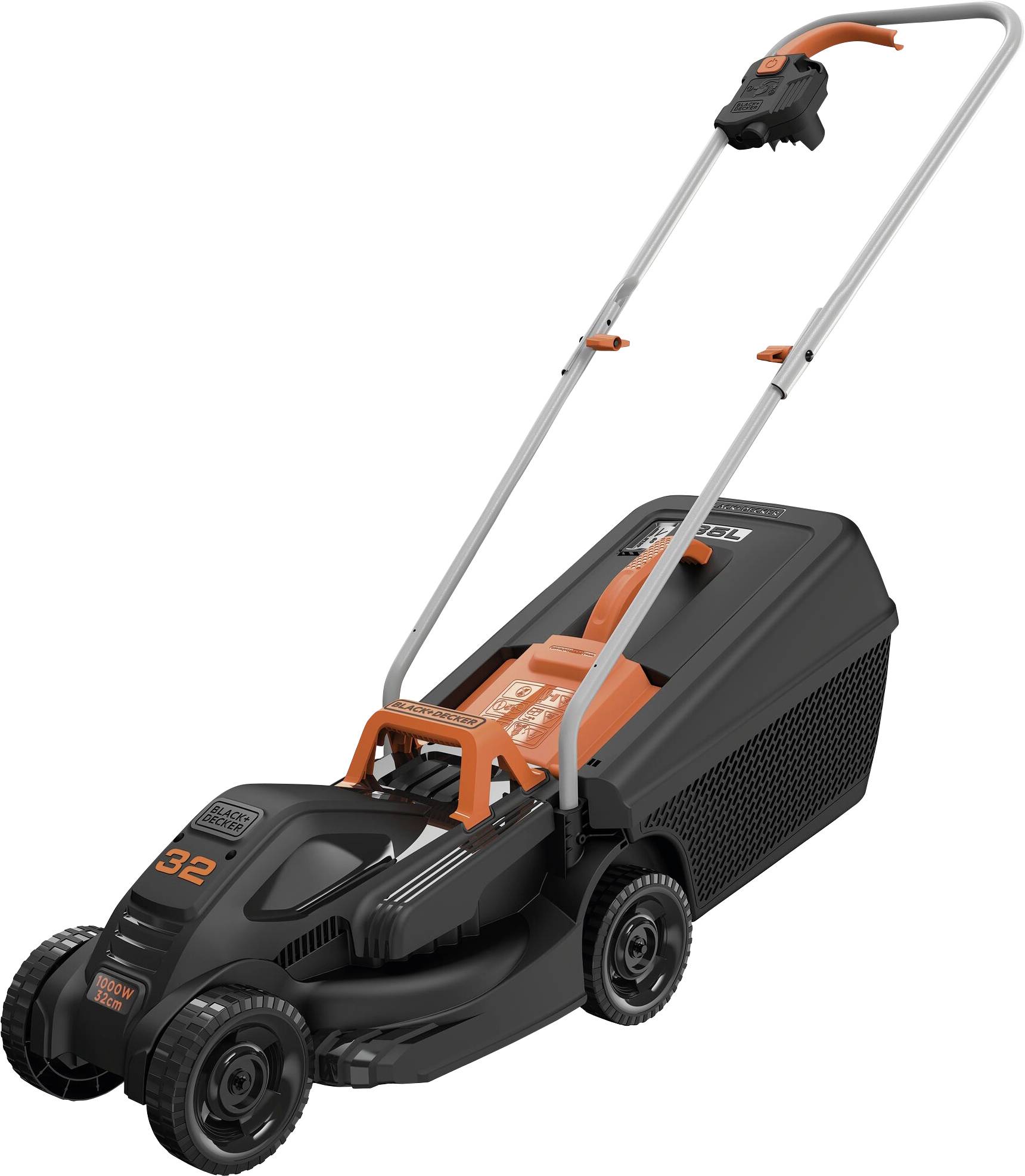 Black & Decker Mains Lawn mower + cutting height adjustment 1000 W Cutting width (max.) 32 cm