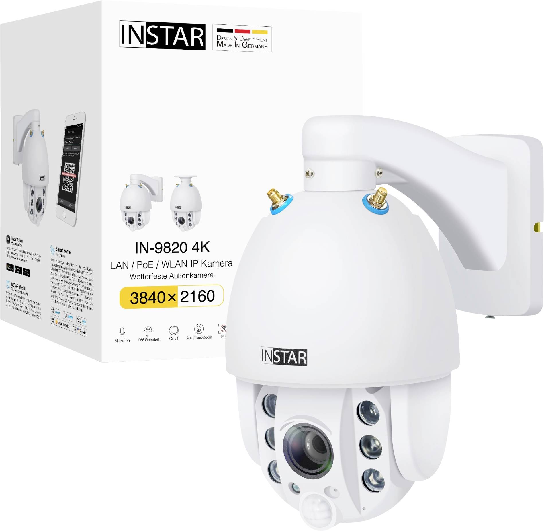 INSTAR IN-9820 4K weiß 18004 IP CCTV camera