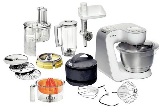 Bosch Haushalt MUM54251 Food processor 900 W White, Silver