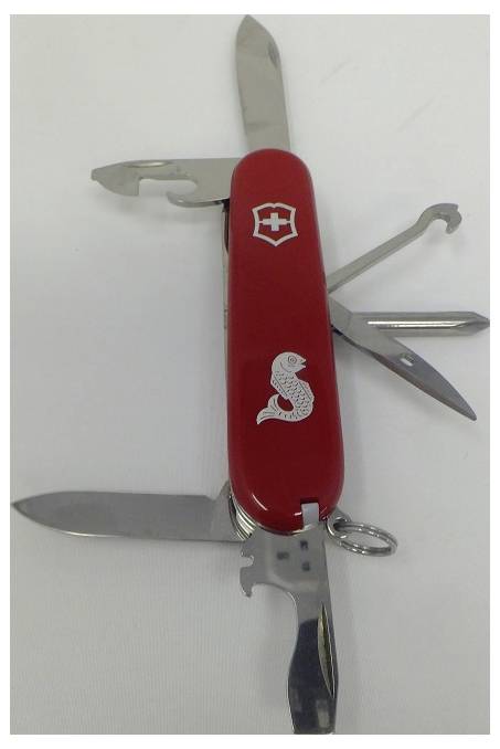 A Swiss Army knife with multiple tools extended, including blades, bottle opener, and corkscrew, symbolizing versatility and utility.