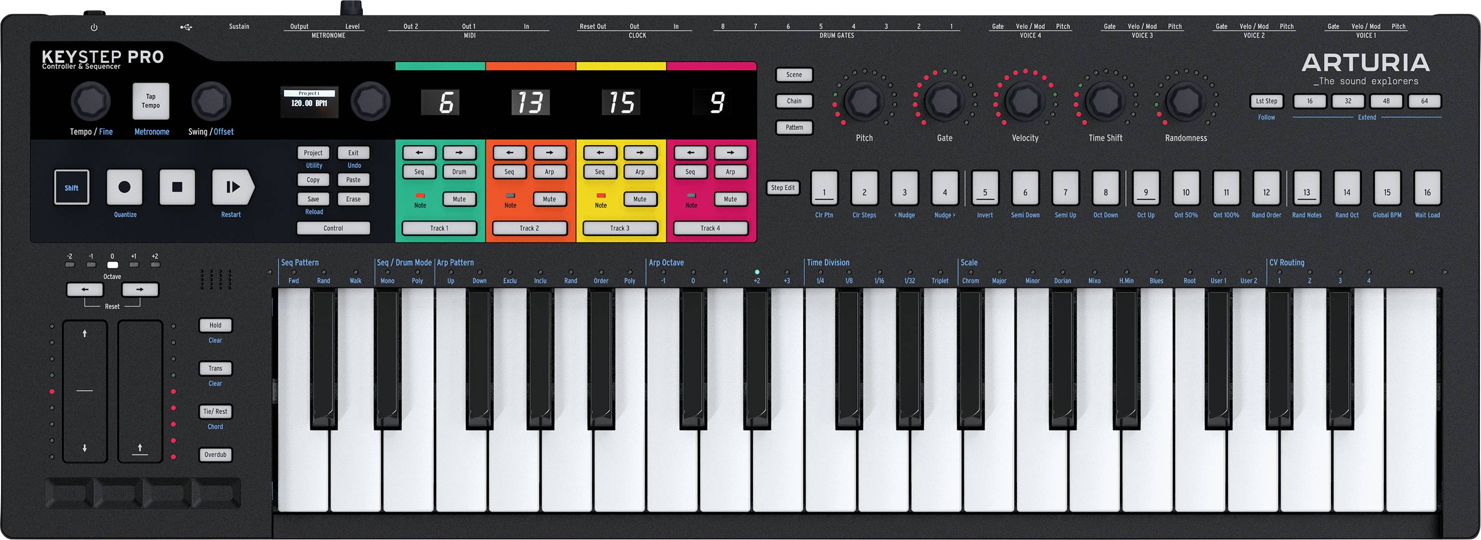 Arturia KeyStep Pro Keyboard Black