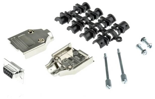 MH Connectors MHDTPK9-DB9S-K D-SUB receptacle set 180 ° Number of pins: 9 Solder bucket 1 pc(s)