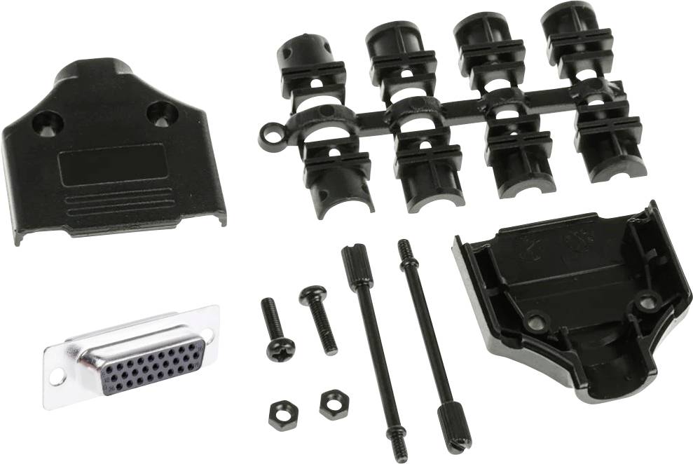 MH Connectors MHDTPPK15HD26FSK D-SUB receptacle set 180 ° Number of pins: 15 Solder bucket 1 pc(s)