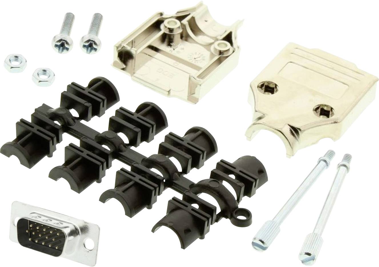 MH Connectors MHDTPK9HD15MS-K D-SUB pin strip set 180 ° Number of pins: 9 Solder bucket 1 pc(s)