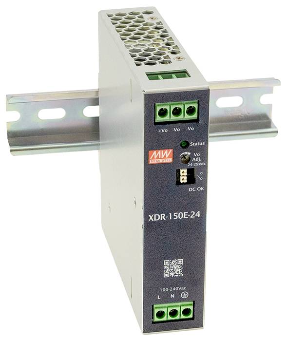 MW Mean Well XDR-150E-12 Rail mounted PSU (DIN) 12 V 11 A 132 W Content 1 pc(s)