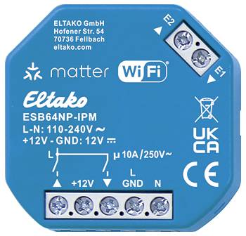 ESB64NP-IPM Eltako Actuator Clamp Switching capacity (max.) 2000 W
