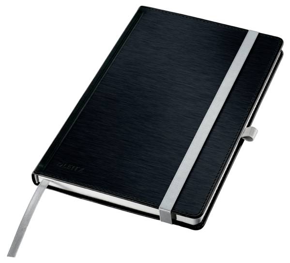 Leitz 44851094 Notebook Ruled Satin black No. of sheets: 80 A5