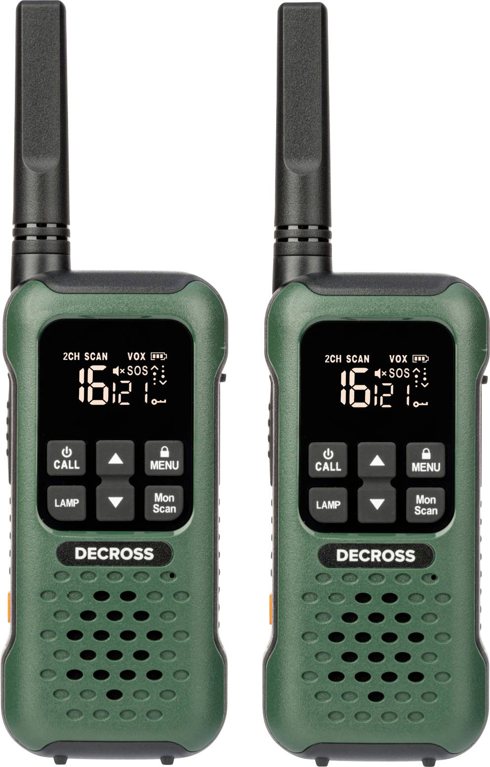 DECROSS DC93 Dunkelgrün 2er-Set DC9315114502000 PMR handheld transceiver