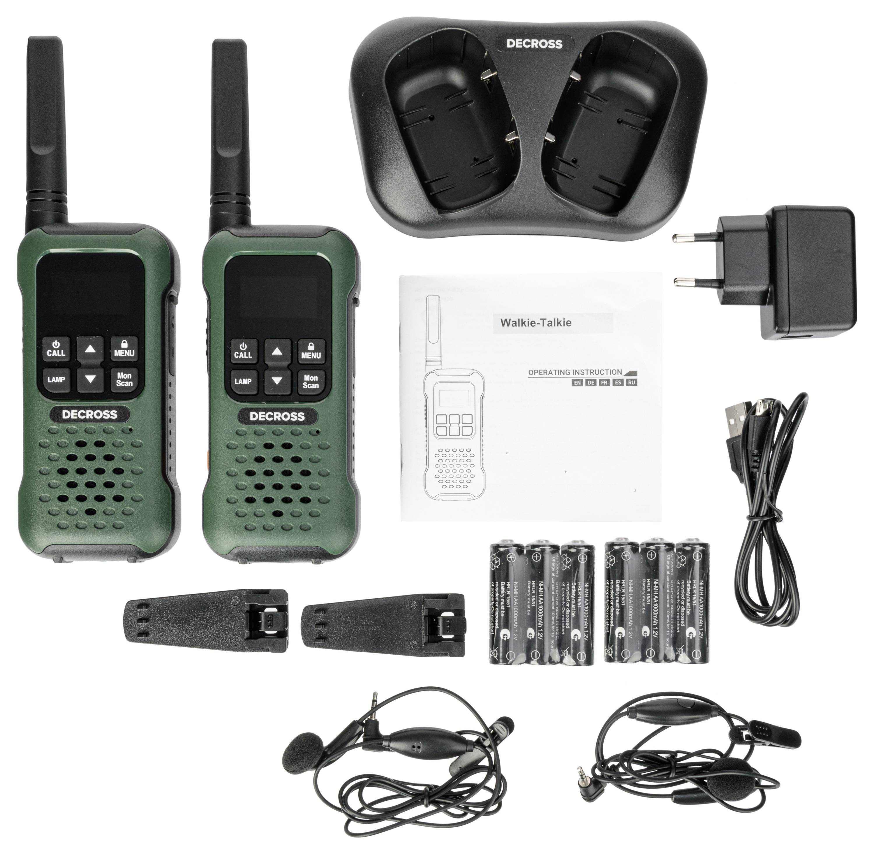 DECROSS DC93 Dunkelgrün 2er-Set DC9315114502000 PMR handheld transceiver