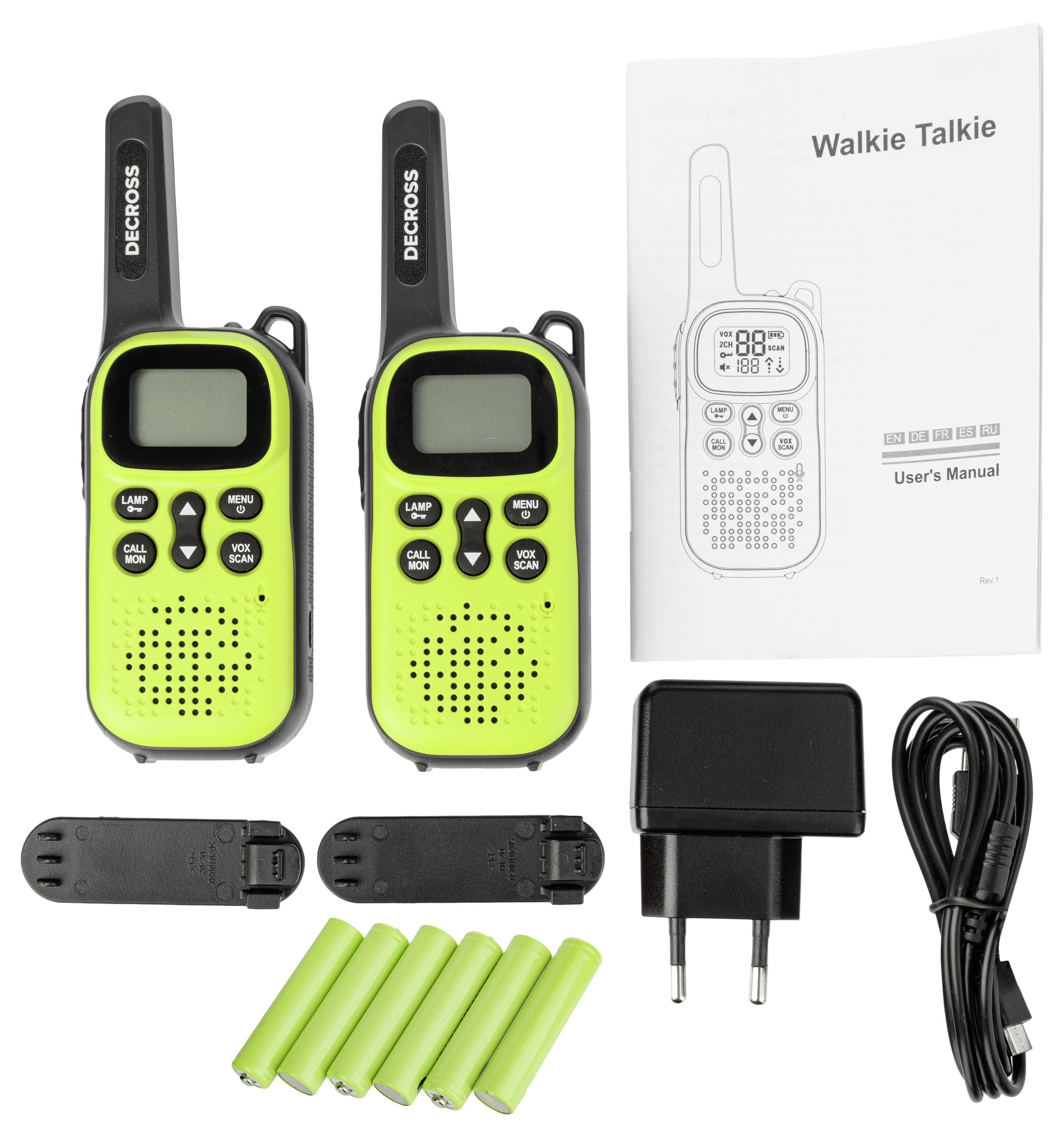 DECROSS DC44 Grün 2er-Set DC4412103302000 PMR handheld transceiver