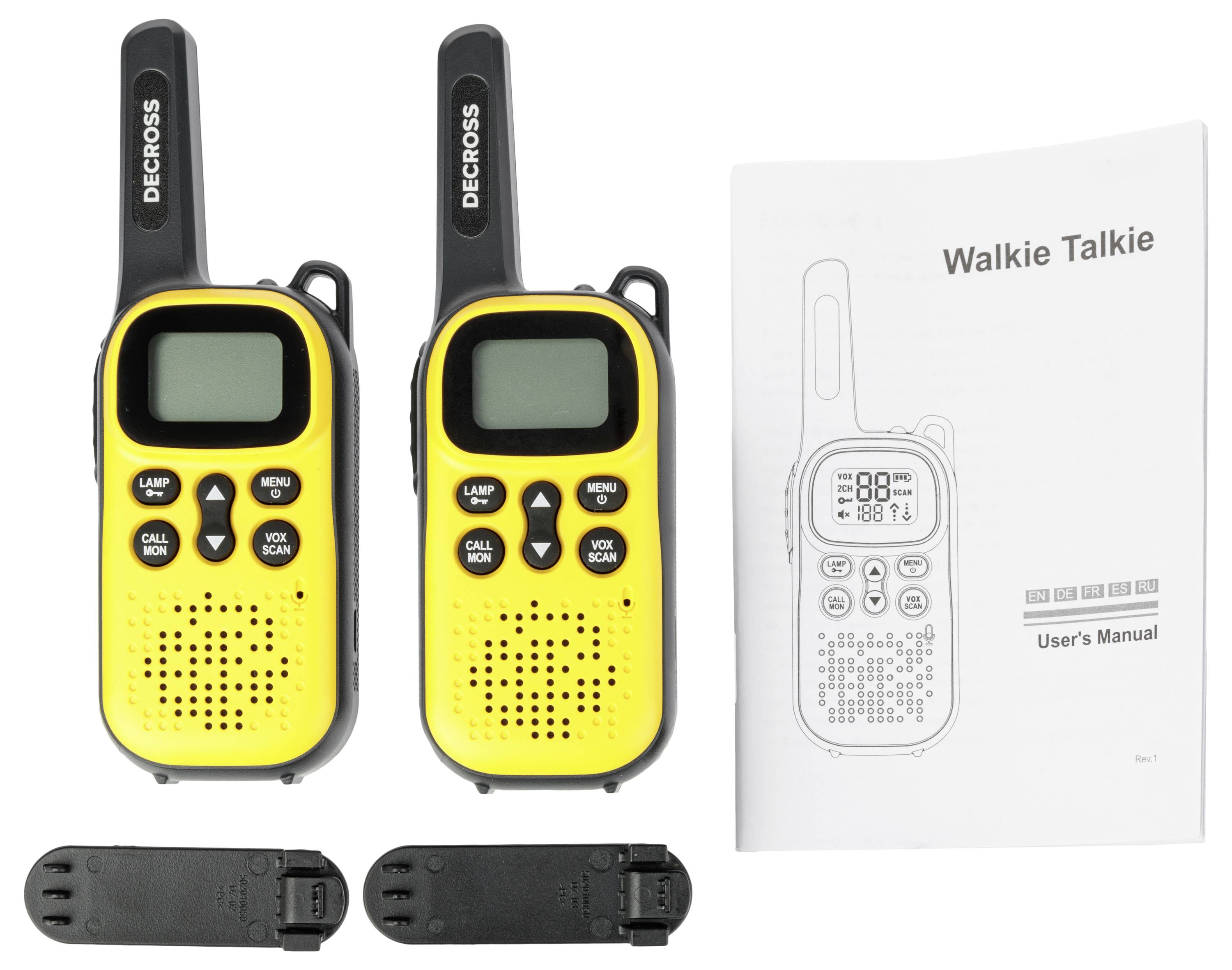 DECROSS DC43 Gelb 2er-Set DC4311100002000 PMR handheld transceiver