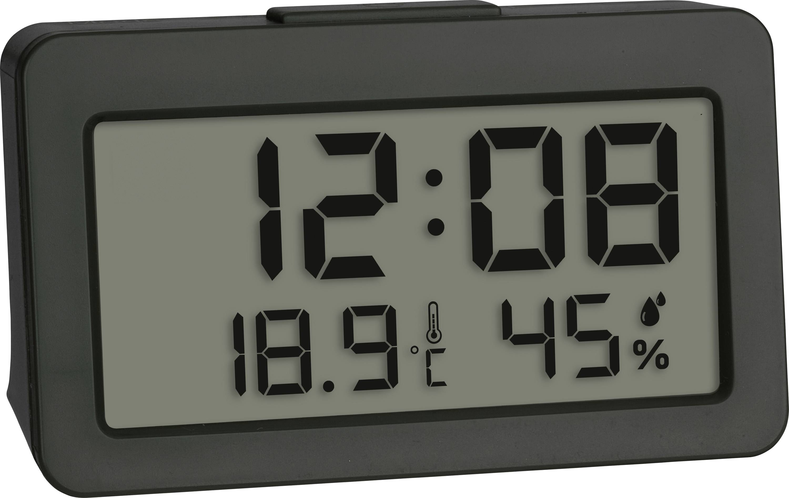 TFA Dostmann 60.2045.10 Quartz Alarm clock Grey Alarm times 1