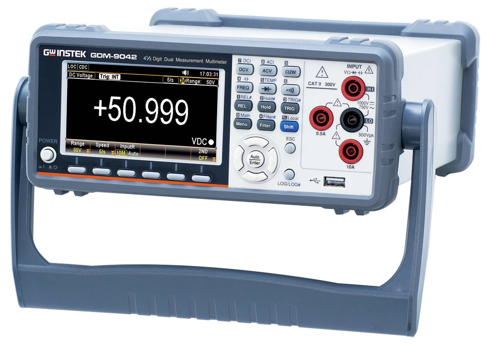 GW Instek GDM-9042 Precision tester Digital Graphics display, Data logger CAT II 300 V Display (counts): 50.000