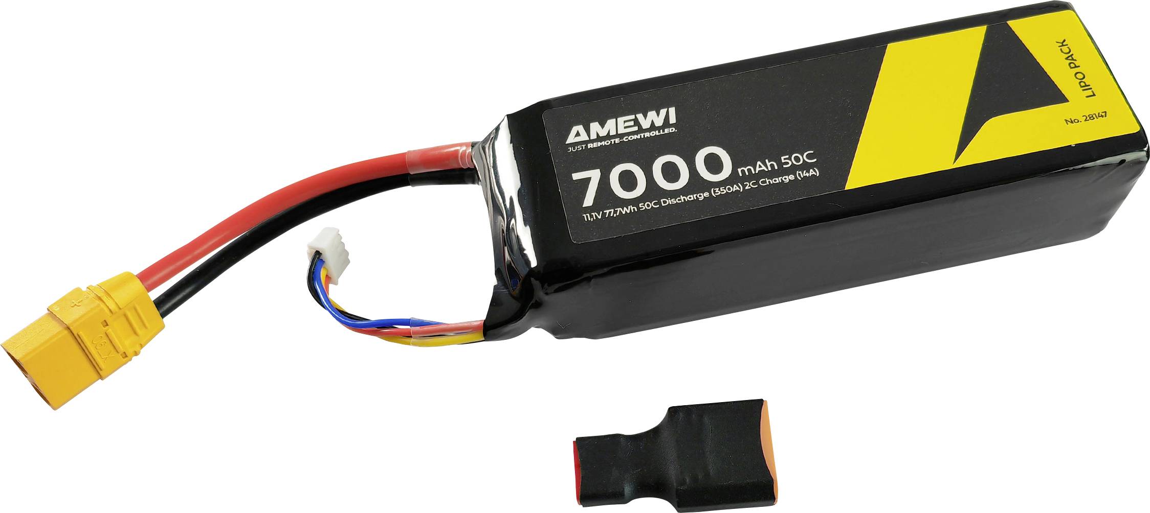 Amewi Scale model battery pack (LiPo) 11.1 V 7000 mAh No. of cells: 3 Hard case XT90