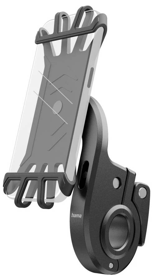 Hama Handyhalterung für E-Bike, schnelle Anbringung, Silikon, drehbar, universal Car mobile phone holder