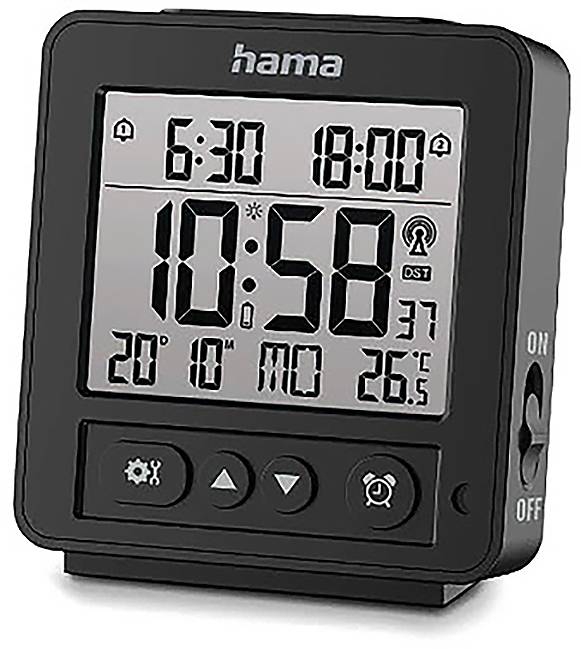 Hama 00185895 Alarm clock Black