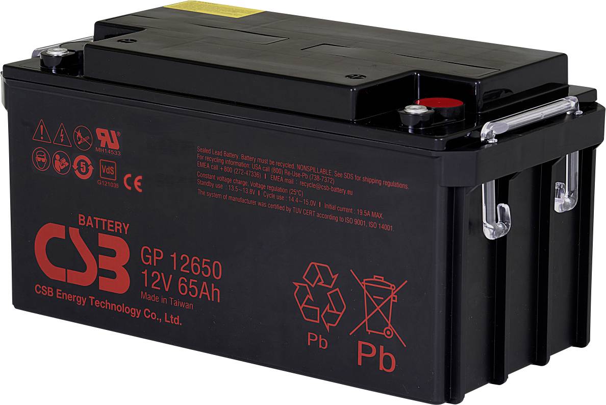 CSB Battery GP12650 VRLA AGM 65 Ah 12 V 1 pc(s)