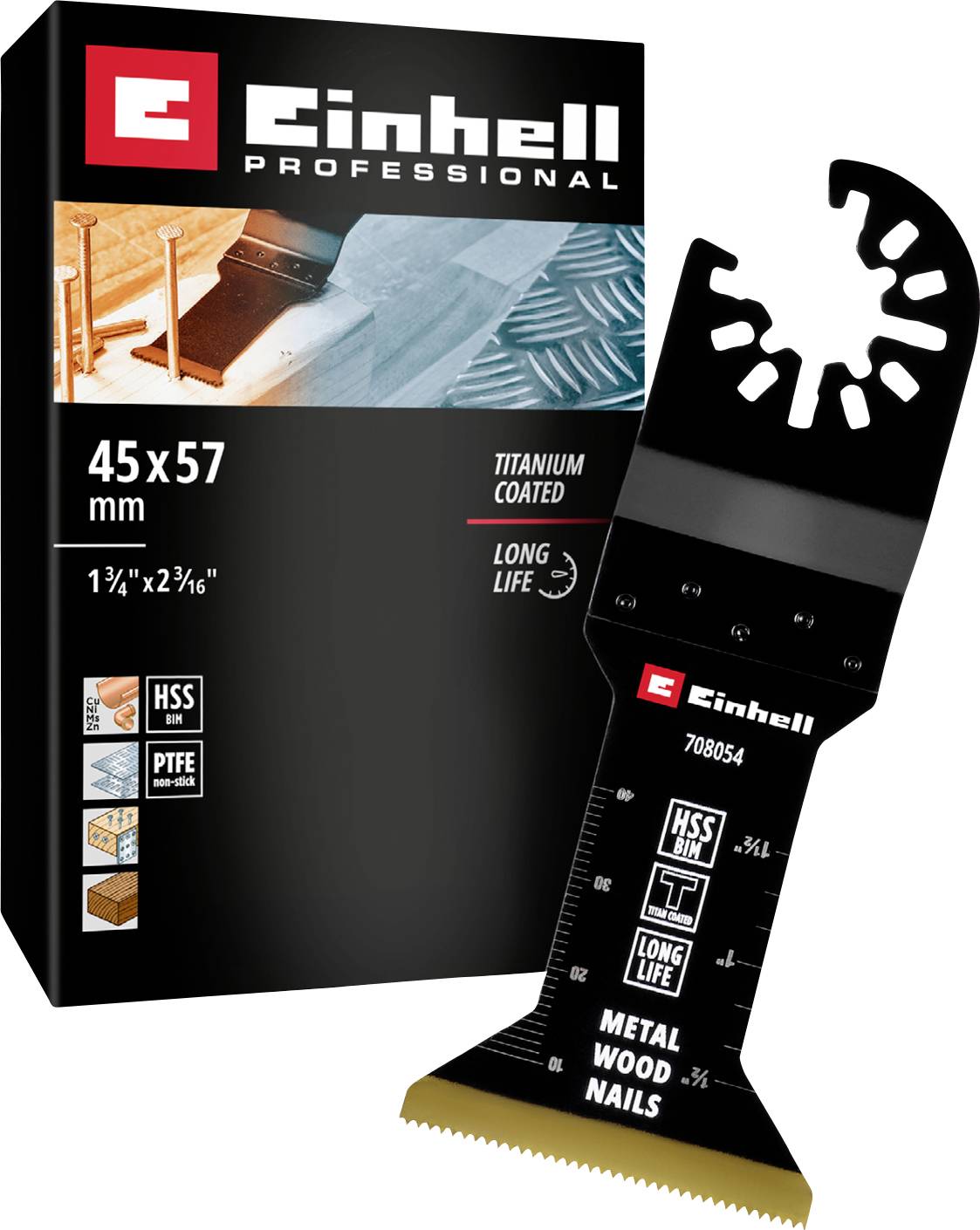 Einhell 708054 Tauchsägeblatt BIM-TI, 45mm Bi-metallic Plunge saw blade 45 mm 1 pc(s)