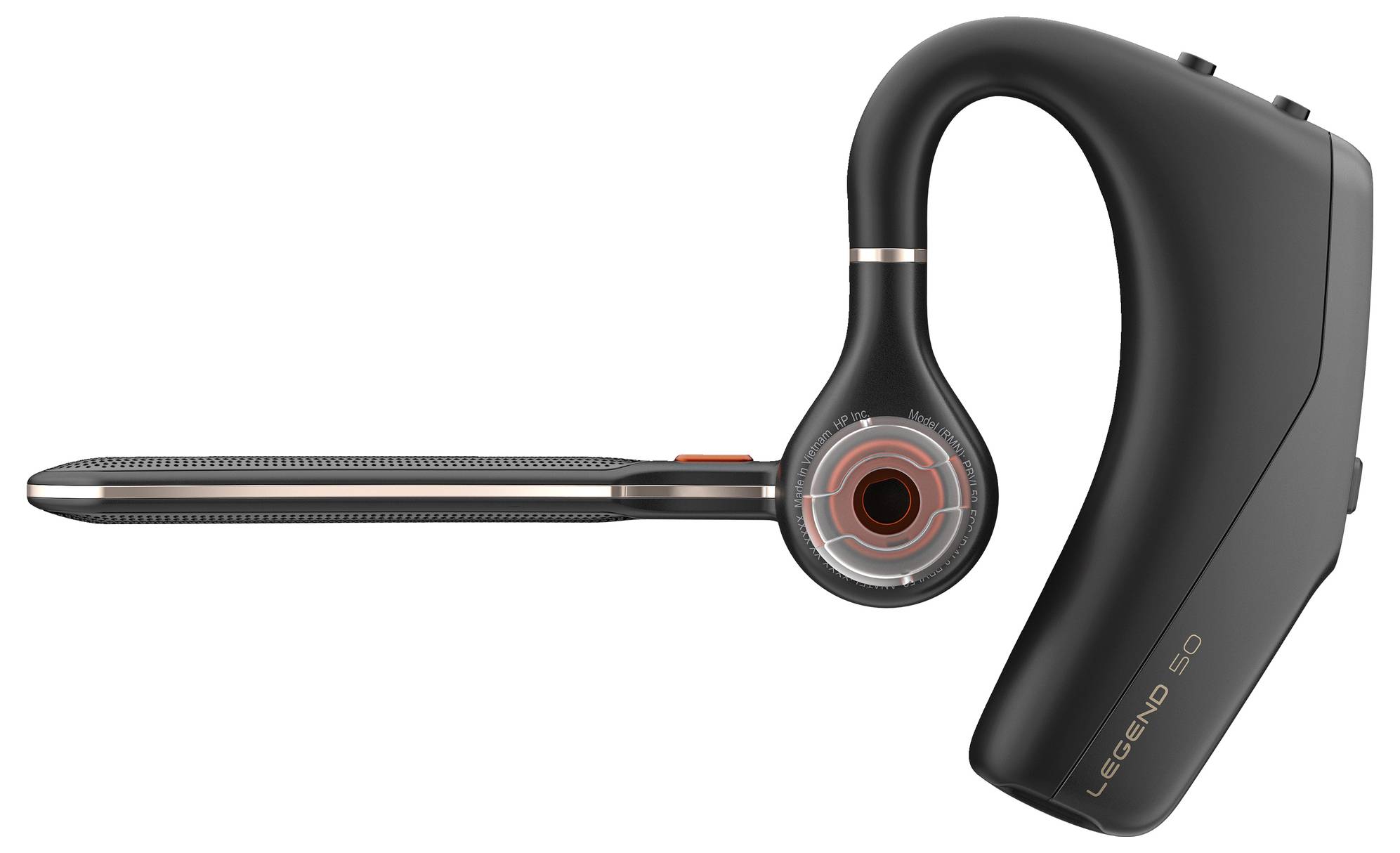 HP Poly Voyager Legend 50 In-ear headset Bluetooth® (1075101) Black Remote control Mobile phone