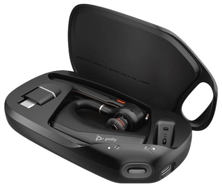 HP Poly Voyager Legend 50 M-UC In-ear headset Bluetooth® (1075101) Black Remote control