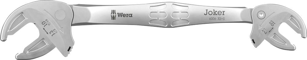 Wera 05020330001 6006 Joker XS/S Self-adjusting open end spanner Spanner size (metric) 7 - 13 mm Spanner size (inches) 1/2" - 1/4"