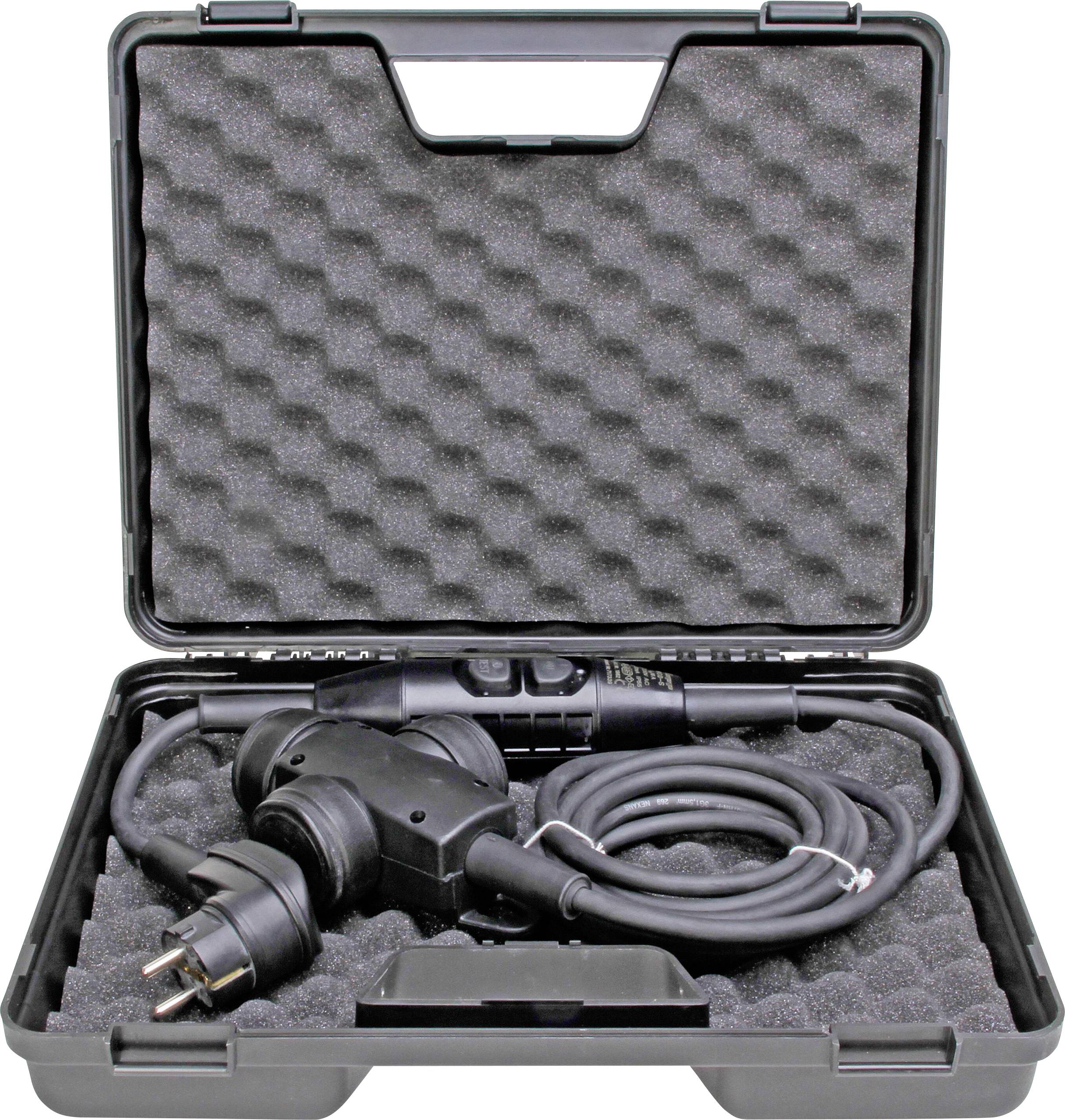 Kopp 141916019 RCCB cable extension PRCD-S 230 V Black IP44