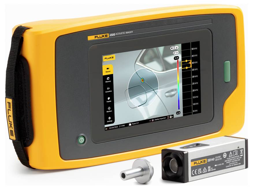 Fluke Acoustic camera Colour display FLK-II500/SB140/FPC3 15.4 - 115.2 dB 2 Hz - 52 Hz USB-C